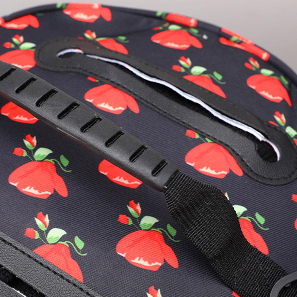 Oxford Cloth Yarn Storage Bag Rose Pattern Yarn Holder with Handle Tote Organizer for Hooks Knitting Needles