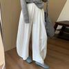 Casual Pod Pants Women's Summer New High Waist Loose and Thin Wide Leg Walking Pants Drape Versatile Grandma Pants