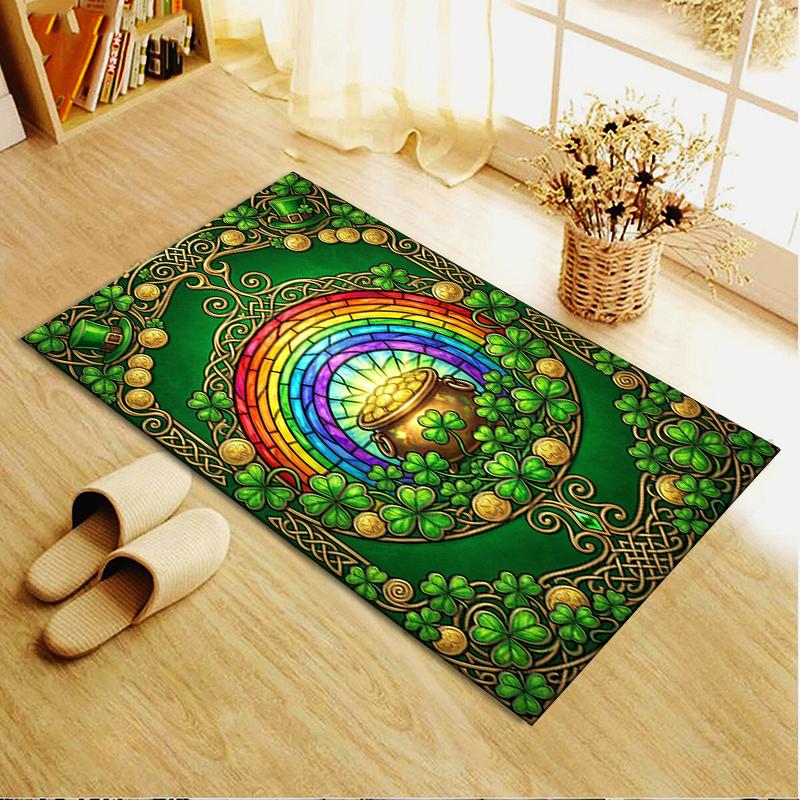 2025 New Coins&Rainbows Carpet Rug for Living Room Bedroom Home Sofa Decoration,Kids play Non-slip Floor Mat115