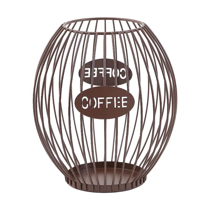Storage Rack Ironwork Coffee Shop Counter Display RackCoffee Capsule Storage