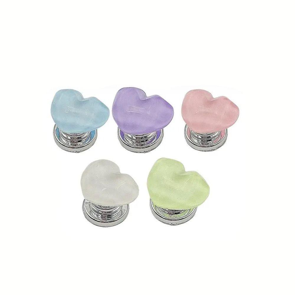 Heart Shaped Toilet Flusher Self-Adhesive Tank Press Switch Toilet Tank Button  Toilet Accessory