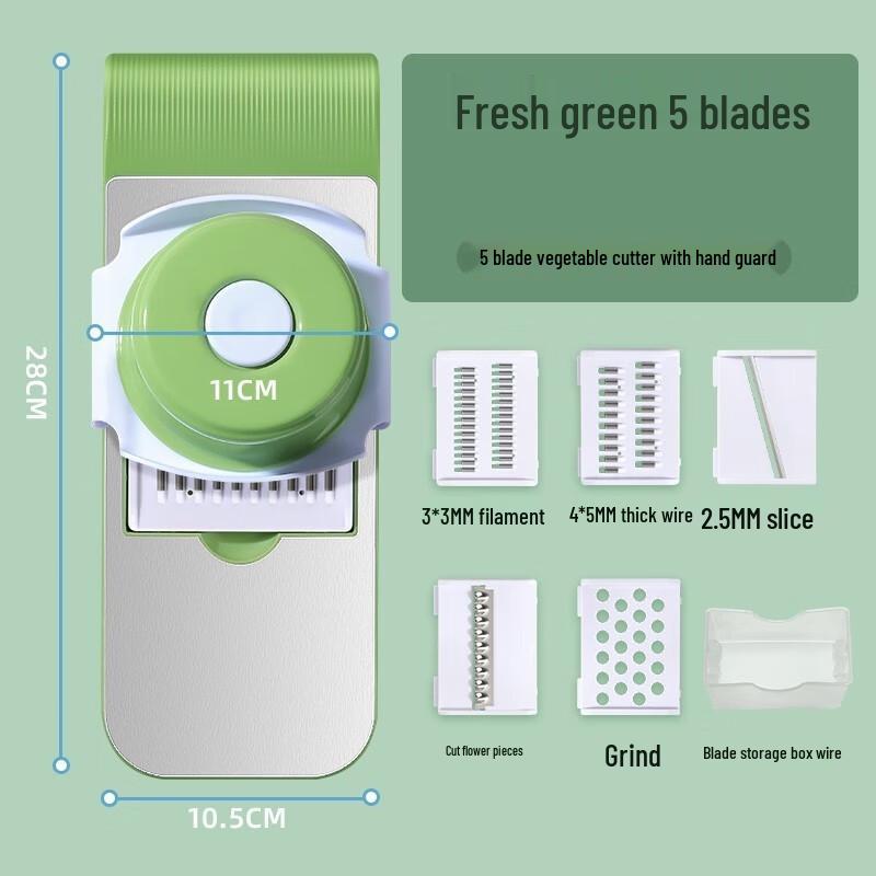Multi-functional Stainless Steel Vegetable Slicer & Grater