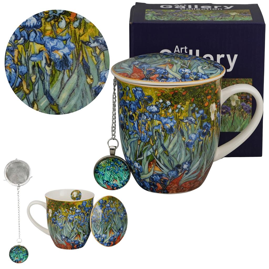 Kubek Z Zaparzaczem I Zawieszka Irises Van Gogh 400 Ml