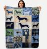 Dachshund Blanket Flannel Gift, Lightweight Plush Throw, Warm for Sofas & Beds, Perfect for Holidays Blanket