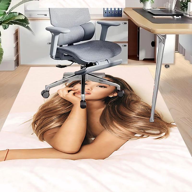 Glamorous Hair Model Pose Carpet For Playroom Bedroom Living Room Sofa Home Decorkids Game Area Rug Nonslip Floor Mat