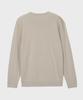 BASIC HOUSE Uni Supima Semi-Overfit Round Neck Knit Cream Lwkt2101