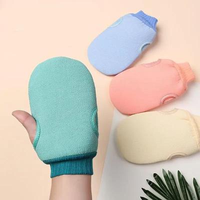 1 Adet Soyma Eksfoliye Vücut Temizleme Peeling Eldiveni Duş İçin Vücut Fırçası Havlu Spa Köpük Vücut Masajı