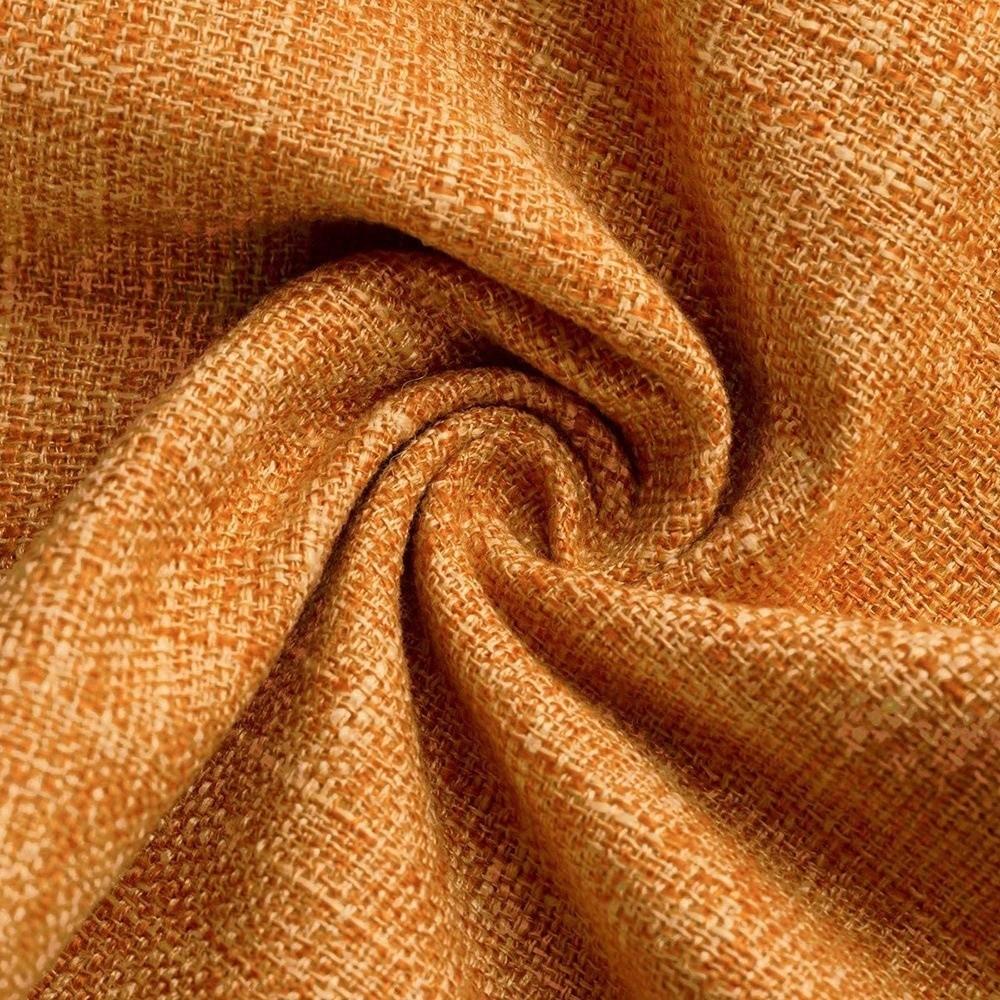 2PCS Imitation Linen Pillow Cover Japanese Style Breathable Throw Pillowcover 45×45cm Polyester Buttoned Pillowslip Home Decor