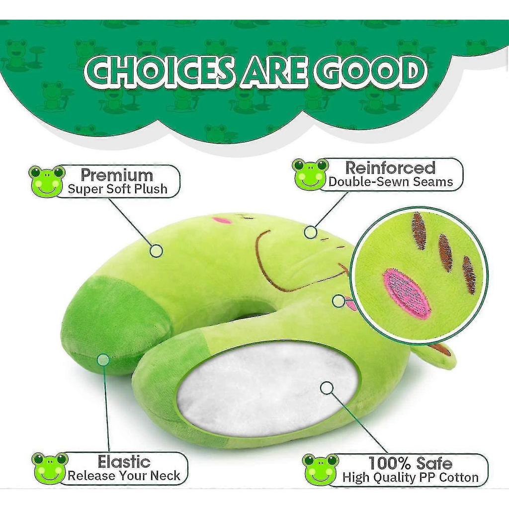 Travel Pillow For Kids Toddlers - Soft Neck Head Chin Support Pillow,cute Animal,comfortable