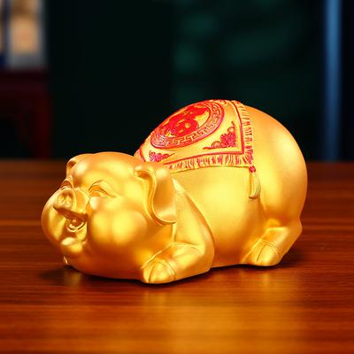 Messing Gouden Varken Spaarpot Huis Kantoor Bureau Koperen Varken Ambachten Sieraden Creatieve Dierenriem Varken Spaarpot Cadeaus