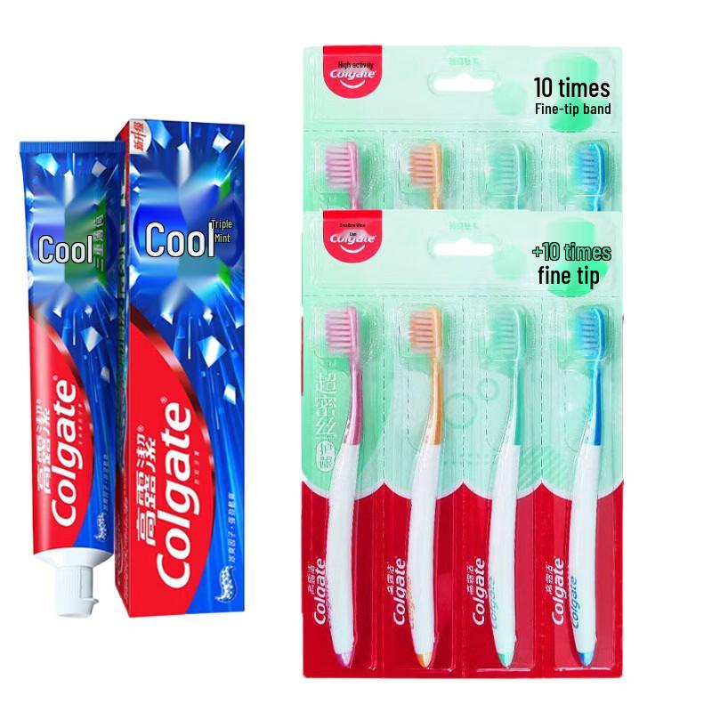 Colgate Icy Mint Toothpaste & Toothbrush Set