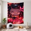 Nezuko (1) Tapiserie decorativă de perete cu nume personalizabil, alegerea ideală pentru decorul pereților în dormitoare, camere de zi, cămine studențești și acasă