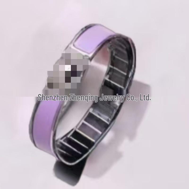 Náramek s písmenem H pozlacený 18k smaltovaný - Klasická móda, Více barev, Ideální pro páry