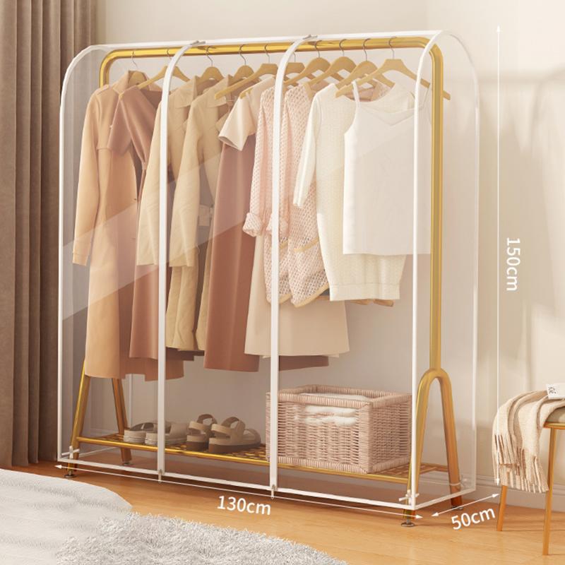 PEVA Clothes Dust Cover Fabric Case Suit Cover For Home Hanging-type Coat Storage Bag Wardrobe Hanger Transparent Organizer