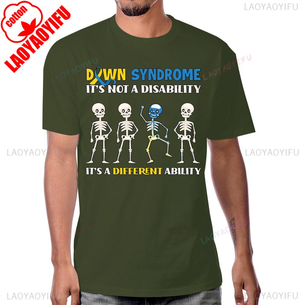 Down Syndrome It Not A Disability Tshirt Cotton Streetwear Fashion Casual Short Sleeve Man Tshirt Breathe Y2K Women T Shirt