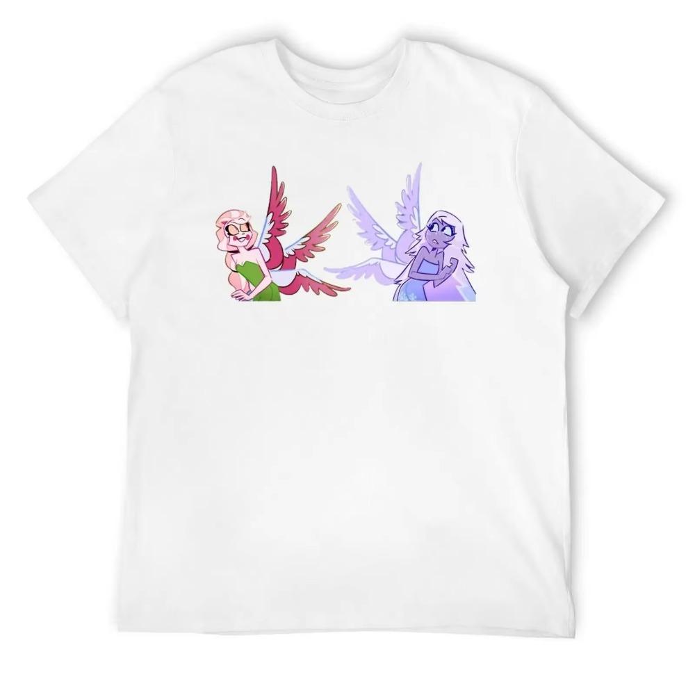 Round Neck  Charlie Emily Tinkerbell Fanart T-shirt  Sports T-shirts Vintage Funny Novelty Aactivity Competition USA Size
