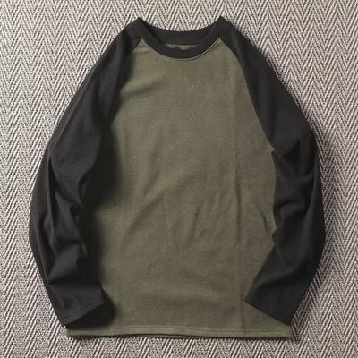 Yousheng Herren Patchwork Sweatshirt Übergroße Pullover Rundhals Klassisch Herbst Winter Weich Warm Locker Casual Top Streetwear