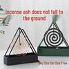 Triangular Mosquito Coil & Incense Holder - Sandalwood Rack with Ash Catcher