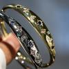 2026 Court Style Retro Design Feeling Stacked Bracelet, High Quality Zircon Gold-plated Star Moon Bracelet