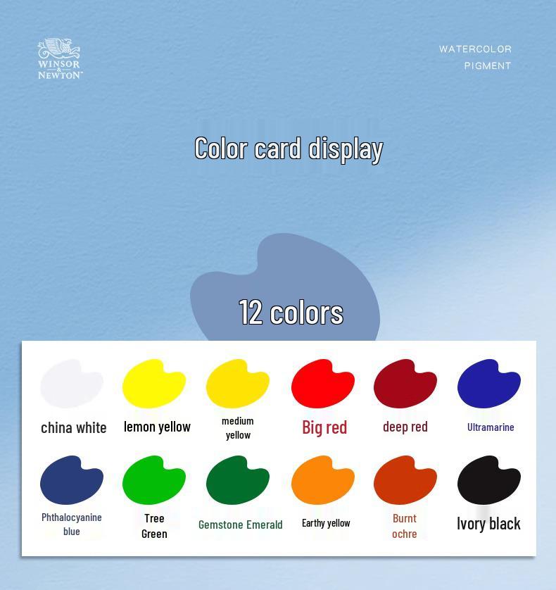Winsor & Newton 24-kleuren aquarelverfset, 10 ml - Ideaal voor kinderen & studenten