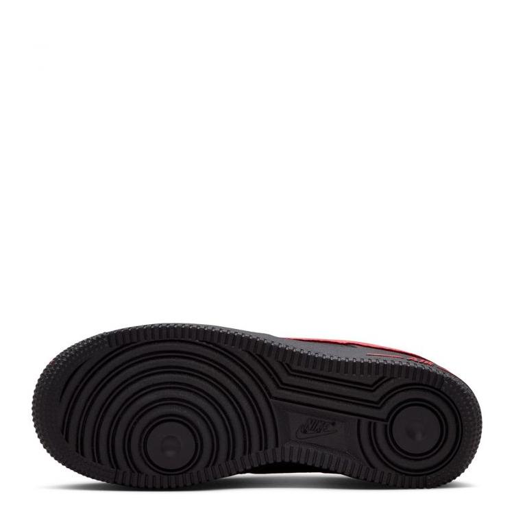 Nike Air Force 1 LV8 GS Black/Black/Black/University Red Kids Sneakers HV4762-001