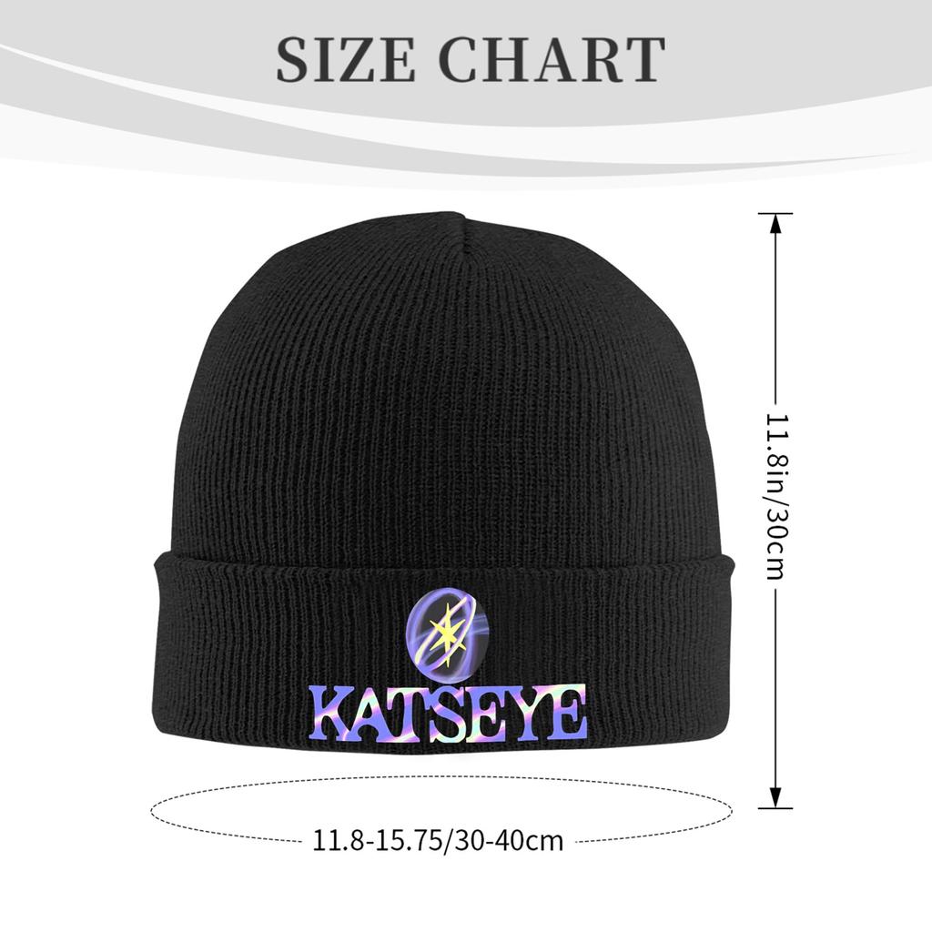 KATsEYE Grupa Kpop Czapka z Dzianiny dla Kobiet Unisex Czapki Zimowe Akryl Szydełkowana Czapka