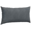 Sofa Cushions 2 Pieces Dark Grey 80 x 40 cm Cord Fabric