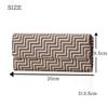 Inden CHEVRON Long Wallet with Traditional Koshu Original Brand [Indenya] Zipper, Craft, Inden, Deerskin, Lacquer, (No. 7606)