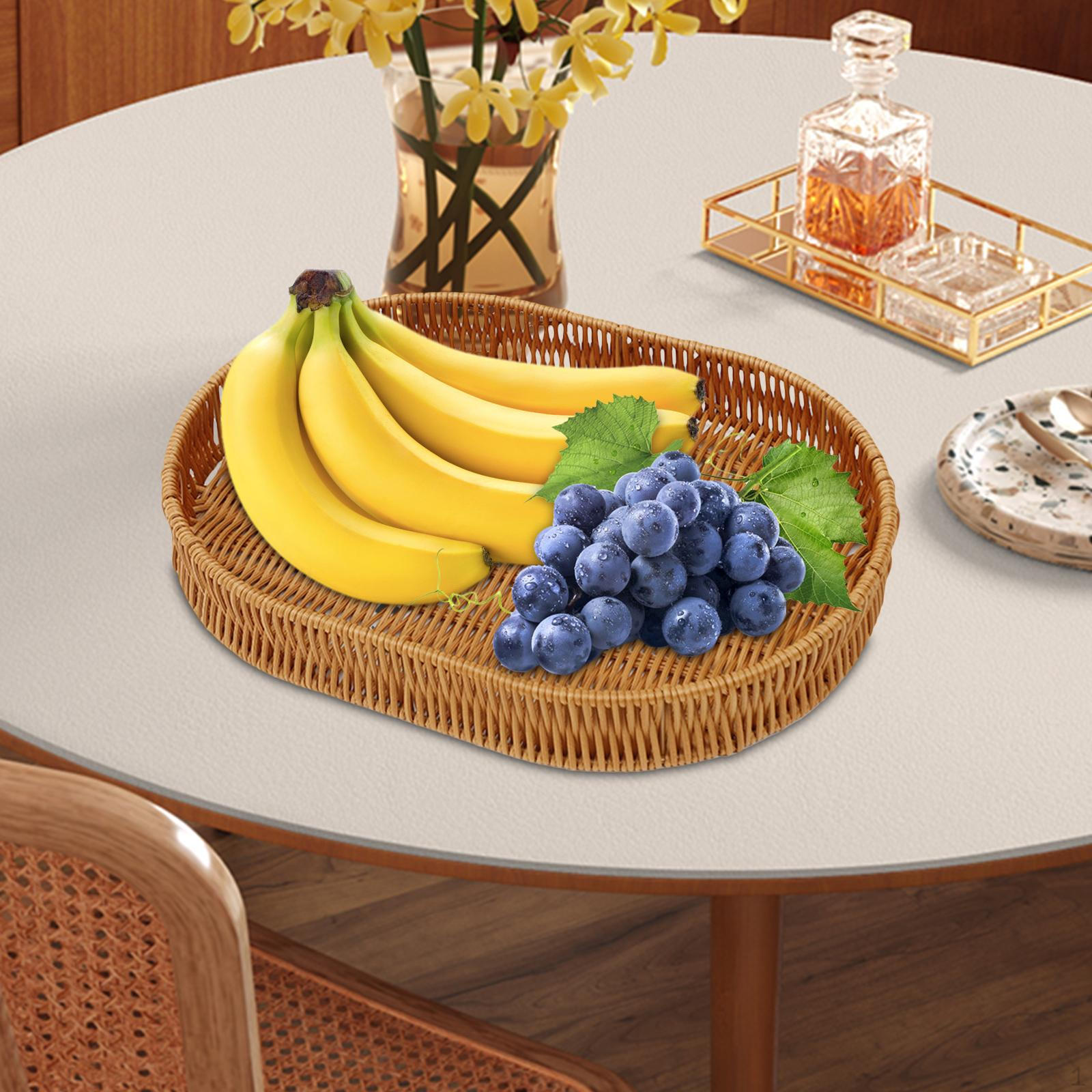 

Элегантный плетеный поднос для сервировки столовой S