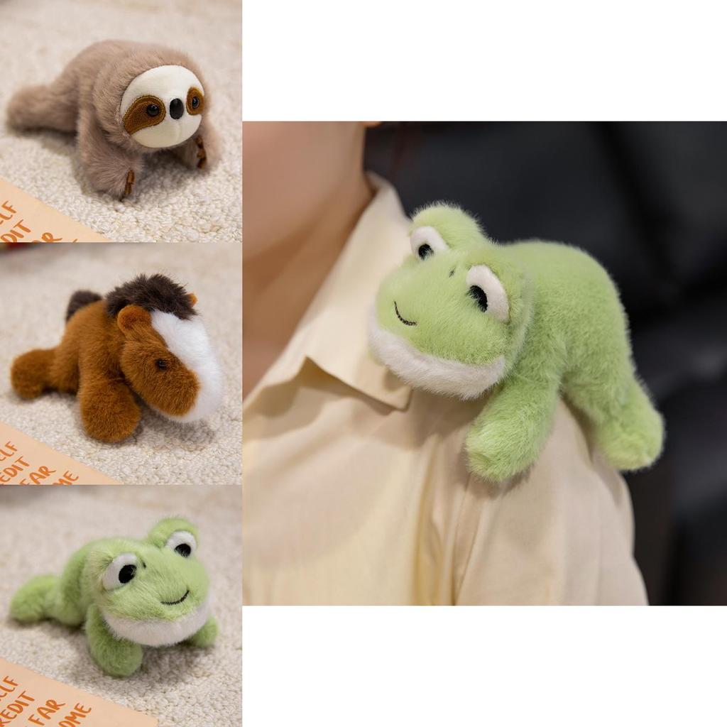 Cute Horse Frog Sloth Capybara Dog Magnetic Plush Doll For Kids
