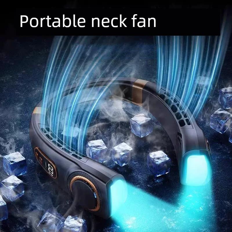Hanging Neck Fan Bladeless Portable Cooling 2026 New Model Personal Mini USB Electric Fan Rechargeable with Long Battery Life