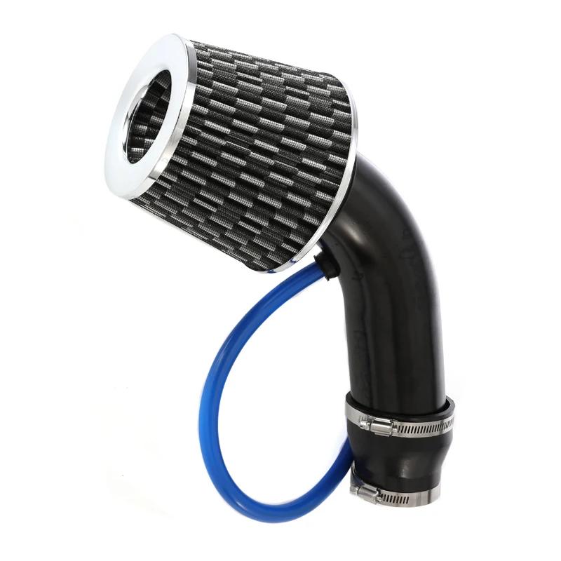 

76mm 3 Inch Universal Car Air Intake Modified Kit Aluminum Air Intake Filter Tube Full Set Turbo Air Filter Cone High Flow