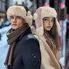 Croogo Pilot Cap with Ear Perfect for Flight Perfect for and Stylish Russian Style Boa Fleece Flight Cap Men's Flaps, Winter, Warm, Fleece-Lined Cap,