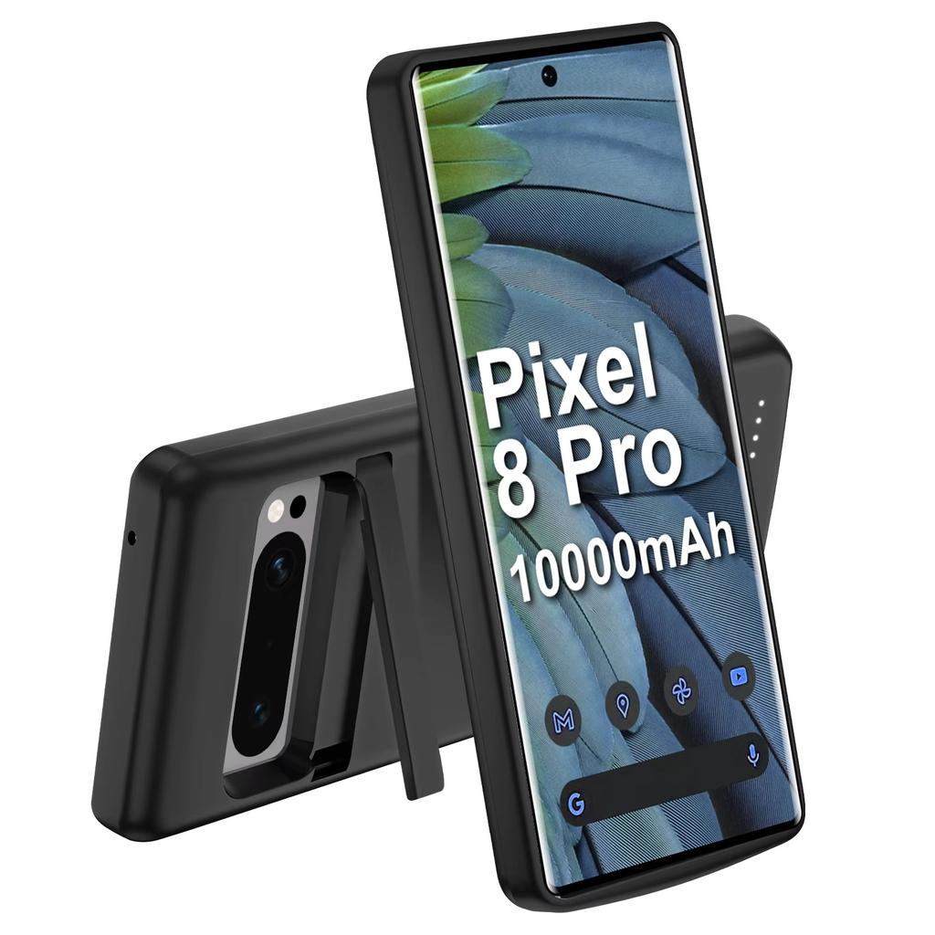 For Google Pixel 8 Pro 7 6 Pro Wireless Battery Charger Case Power Case Battery Pack Power Bank 10000mAh Wireless Charging Cover