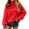 Women's Color Turtleneck Top Casual Fashion Base Layer