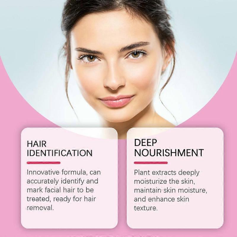 Hair Identifier Spray For Face Shaving Dermaplaning + Hair Growth Inhibitor Serum for Face, Moisturizing Permanent Hair Inhibitor Soothing Stop Hair G