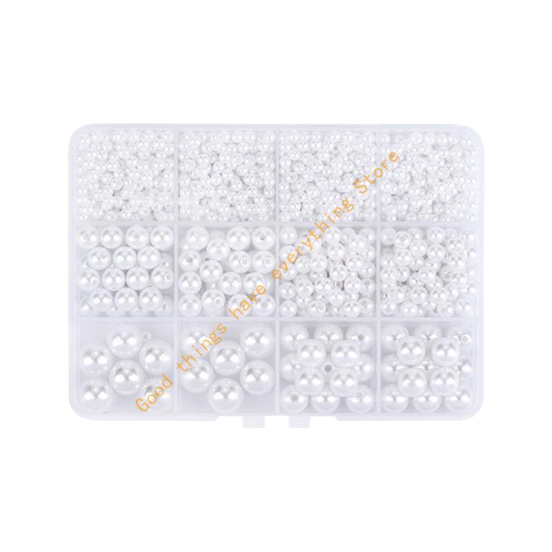 Imitation Pearls Beads Set For Hair Accessories ABS Plastic Craft Supplies For Craft Enthusiasts 55KF