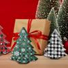 Small Christmas Tree Table Decor 3 Pieces Seasonal Decorn Festive Tabletop Ornament For Home Office Living Room Bedroom Mantel