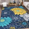 Floral Rugs Washable Rug Living Room Non Slip Carpet Floor Mats Colorful Flower Area Rugs for Dining Room Nursery Office Rug