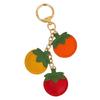 Lovely Fruit Keychain Portable PU Accessory for Practical Decorative Use