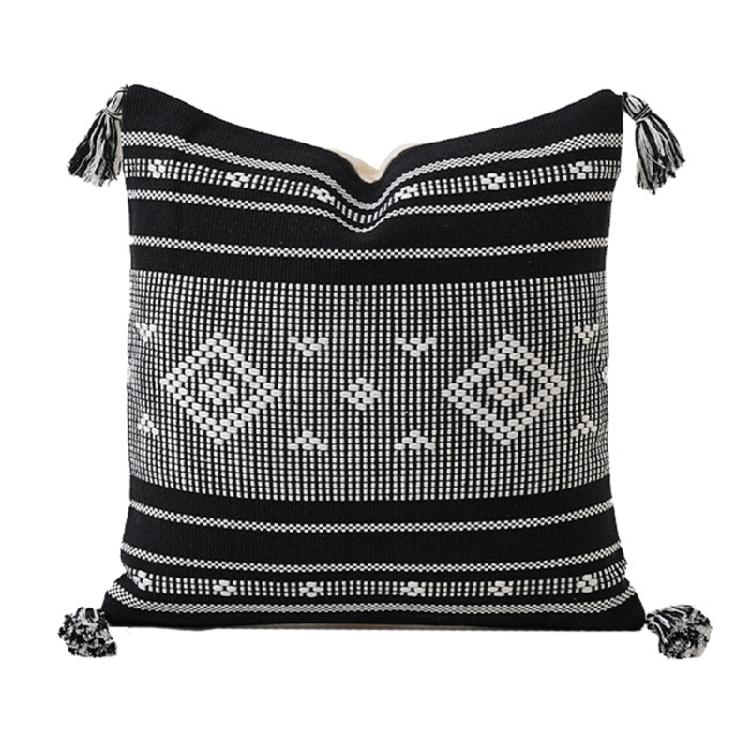 Наволочка 45x45см Жаккардовая Наволочка Подушка Чехол Дышащая Хлопковая Ткань Легкий Уход Обновления для Дома