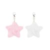 Cute Plush Five-pointed Star Charm Keychain Soft Stuffed Ornament Keyring Lovely Pendants for Purse Bag Backpack Handbag