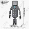 MOOXI Animeserie Skibidi Toalett Figurer Monitorfolk Lydmann Byggeklosser Modell MOC Kloss DIY Montessori Leke Barnegaver