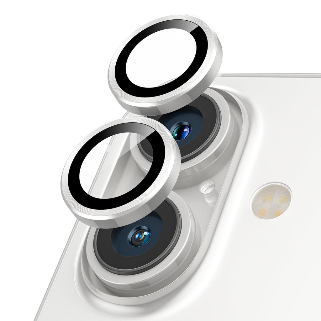 Podick Camera Film for iPhone Plus Camera Cover 9H Tempered Glass Aluminum Alloy for iPhone Plus Camera Protection Scratch Resistant Shockproof High