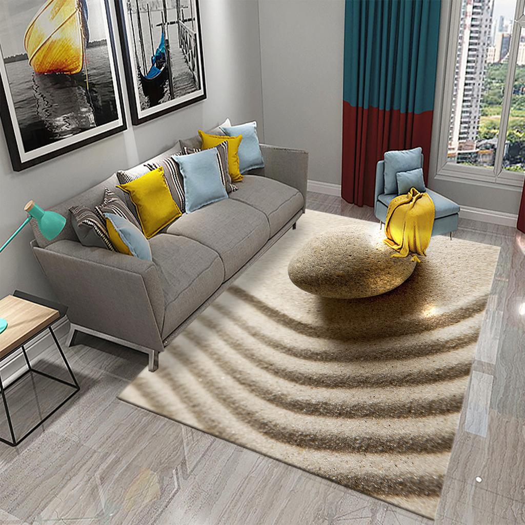 Seaside Sand Carpet Shell Starfish Beach Mat for Bathroom Toilet Entrance Non-slip Area Mats Living Room Kids Bedroom Decor Rugs