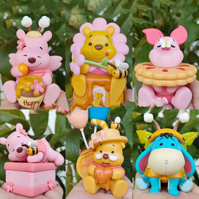 דמויות מיני חמודות מ-PVC של פו הדב וחבריו