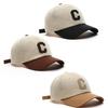 Women and Men Fashion Letter C Patch Baseball Cap Hat,Color Block Summer Sun Visor Design,For Daily Casual Wear & Sun Protection