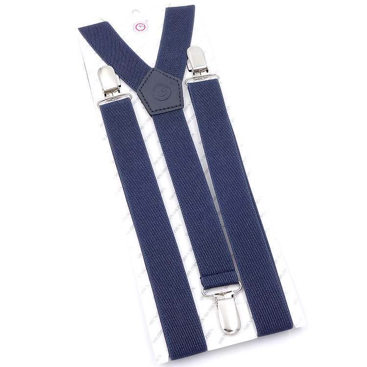 2.5cm Black Women's Suspenders - Versatile Elastic Y-Back with Three Clips, Korean Style