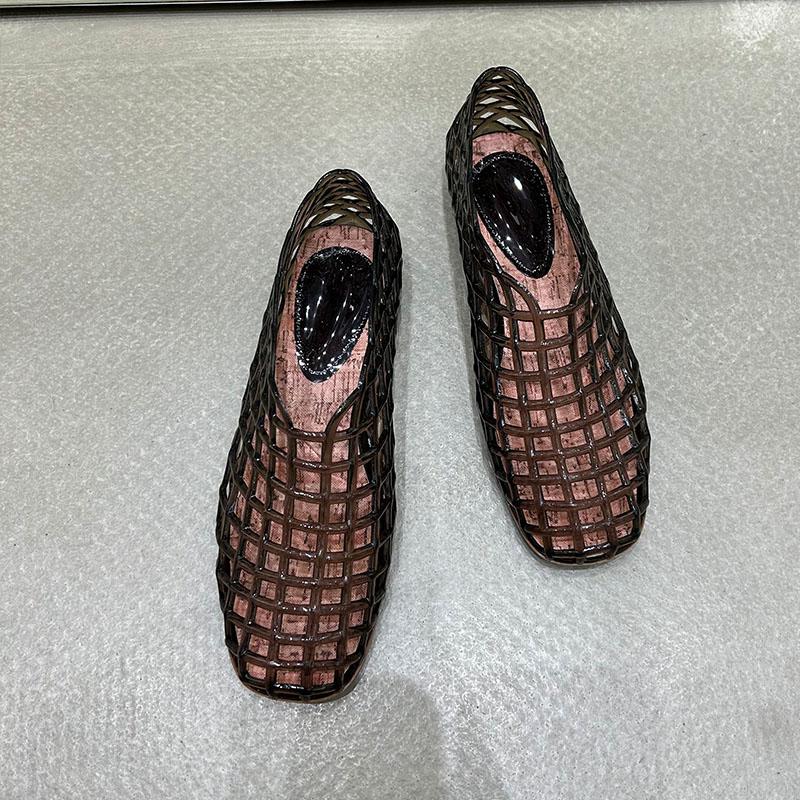 Fashion New In 2025 Spring Summer Ladies Flats Slip On Shoes Casual Female Slides Shallow Fashion Transparent Women Flats With Shoes