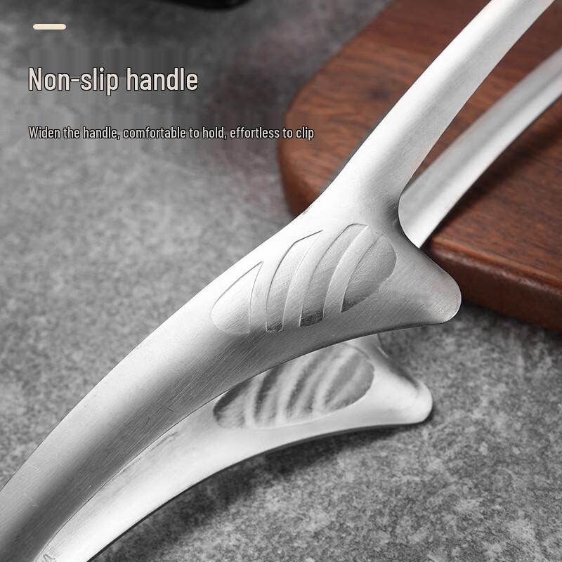 304 Stainless Steel Round Head Food Tongs